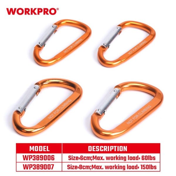 WorkPro karabinjer 6cm 2/1 WP389006 - Image 3