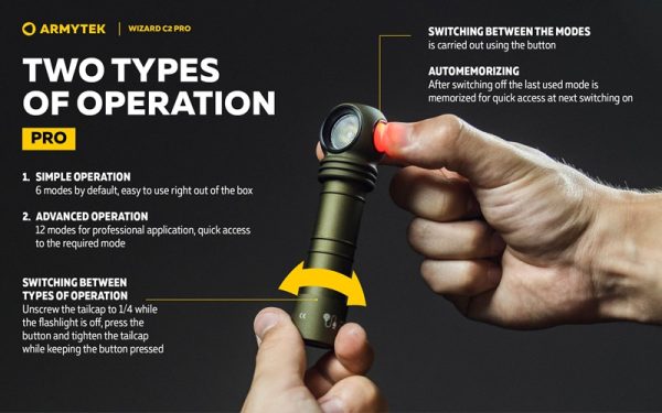 Armytek Wizard C2 Pro Zelena multifunkcionalna punjiva lampa - Image 7