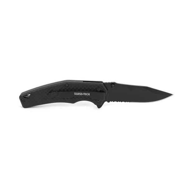 Swisstech 3.5" 8,9cm džepni nož crni  ST014012 - Image 2
