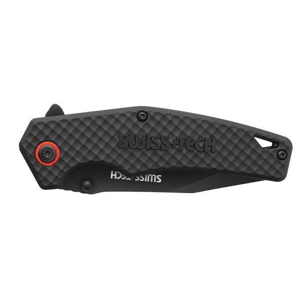 Swisstech 3.5" 8,9cm džepni nož crni  ST014012 - Image 3