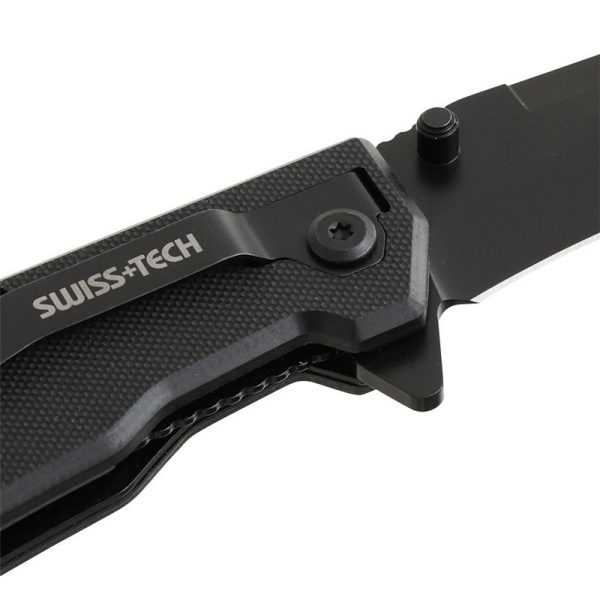 Swisstech džepni nož Black TiNi G10 ST014002 - Image 5