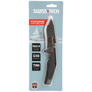 Swisstech džepni nož Black TiNi G10 ST014002