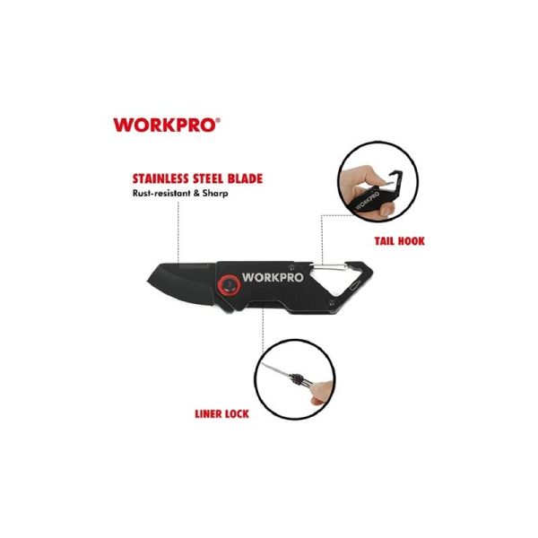 Workpro 1.5" mini sklopivi nož WP381009 - Image 5
